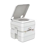 SEAFLO Portable Toilet for RV, Boat, and Camping (5.3 Gallon - Multifunctional)