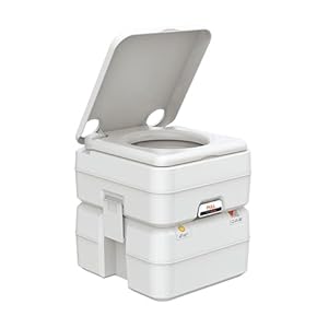 SEAFLO Portable Toilet for RV, Boat, and Camping (5.3 Gallon – Multifunctional)