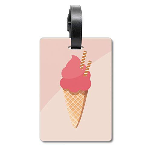 Étiquette de voyage glace rouge pour repérer sa valise en vacances