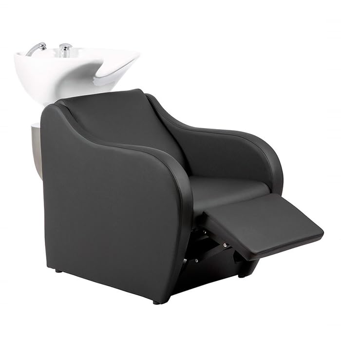 Lavacabezas Gama Alta con Pica Blanca y Reposapies Eléctrico Modelo Metri