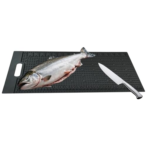 Tapete para filetear pescado con escala de medición para chefs 2