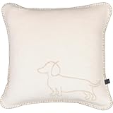 Cawö Kissenhüllen WE Love Dogs Companion 62480 Natur/beige - 33