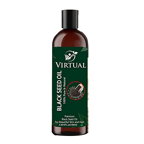 Image of VIRTUAL Pure Essential Oil For Stronger Hair, Body Skin Care, Moisturizing Dry Skin, Eyelash & Nails Cold Pressed Oil With No Mineral & Silicones