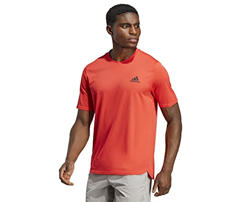 Adidas Hombre T-Shirt (Short Sleeve) D4M tee, Bright Red/Black, IC7269, M