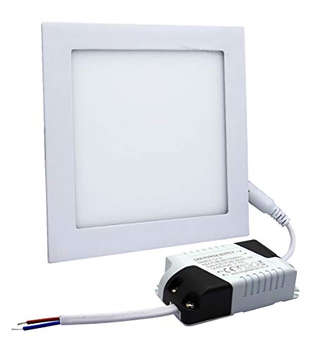 6W LED Square Recessed Ceiling Down Light Slim Flat Panel Cool White 6500k