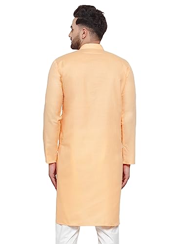 Image of Jompers Men's Cotton Regular Fit Solid Kurtas