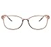 Unisex Glasses Frame Fashion Red Brown Rectangle Full Frame Decoration Prescription Glasses