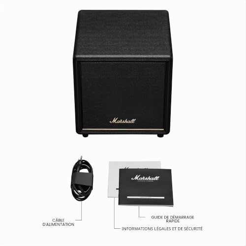 Marshall Heston Sub 200 Caisson de Basses Basses Profondes pour TV, Films et Musique | Connectivité Bluetooth Le et RCA Mono – Noir