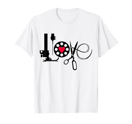 QuiltIing Sewing Heart Love Quilting Quilter Sewer Sewing T-Shirt