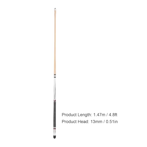 Taco de billar de madera arce blanco con punta 13 mm miniatura 2