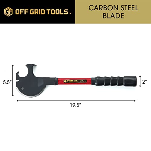 Off Grid Tools Trucker's Friend Demolition & Multitool combina um Machado, Martelo, Pry Bar, Preto