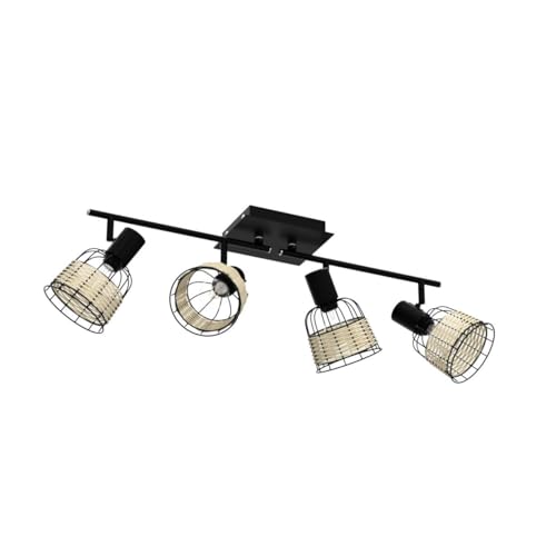 Depuleymoderntracklightingkit4headrattantrackwallspotlightvintagetrackceilingspotlightfarmhousebambootracklampwithwovencageforkitchendiningoffice  Urban Country Home Decor Depuley modern track lighting kit 4 head rattan track wall spotlight vintage track ceiling spotlight farmhouse bamboo track lamp with woven cage for kitchen dining office  urban country home decor