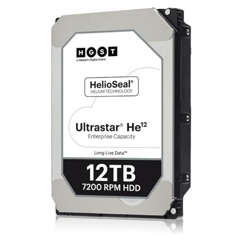 Hgst 198945 Hard Drive 0f30145 3.5 Inch 12tb Es 72000rpm 256mb Sata 6gb/s 512e Sed Ultrastar He12 Bare