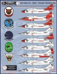 Fur Ball Aero Design 1/48 US Navy F9F-8T/TF-9J Cougar Trainer CAG Decal miniatura 2