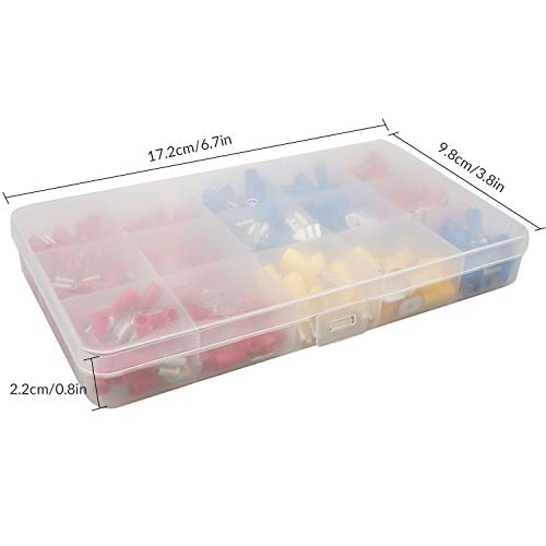 280pcs Electrical Connectors, Crimp Connectors,Electrical Terminals Insulated Electrical Set,Red, Blue, Yellow