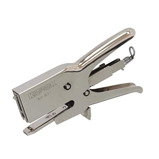 KP-R31 Heavy Duty Manual Plier Stapler - Blunt, Sword and Bag Sealer anvils Included. for Staples STCR5019, STH5019, JK694, Rapid 73. 1/4" - 1/2" SIM Rapid HD31 10540310