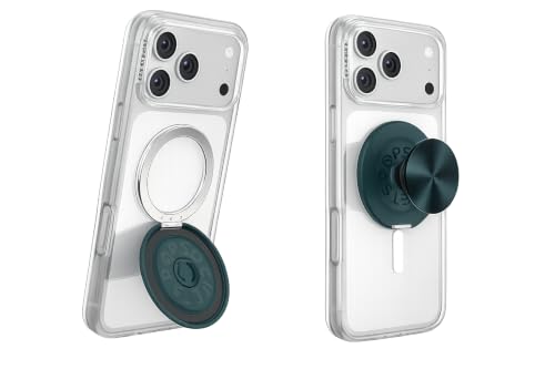 Image of PopSockets Kick-Out Grip for MagSafe, Adjustable Kickstand for Portrait or Landscape, Magnetic Stand, Green - Green