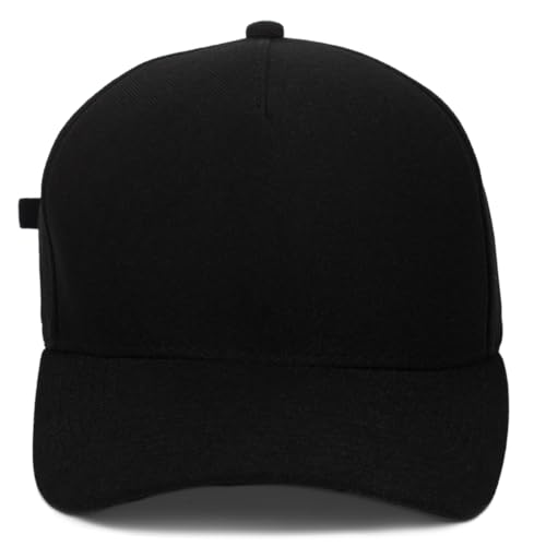 Boné Trucker Liso Basico Fitão Aba Curva Cor:Preto