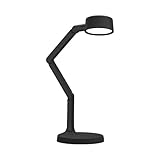 LUME CUBE Edge Light Go - Rechargeable Cordless Table Lamp - Perfect Lighting Wherever You Need it - Battery Powered LED Desk Light with Red Light Mode & Wireless Charger (Black)