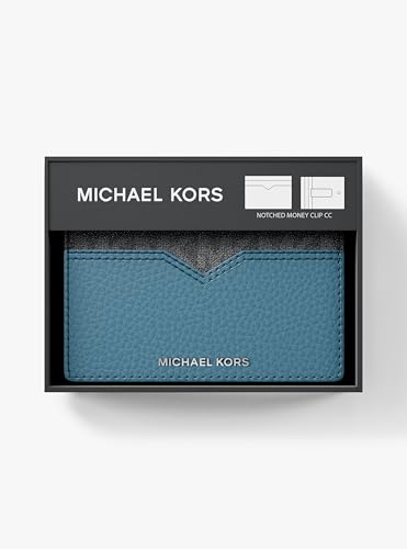 Michael Kors Men's Hudson Notched Money Clip Card Case Wallet4