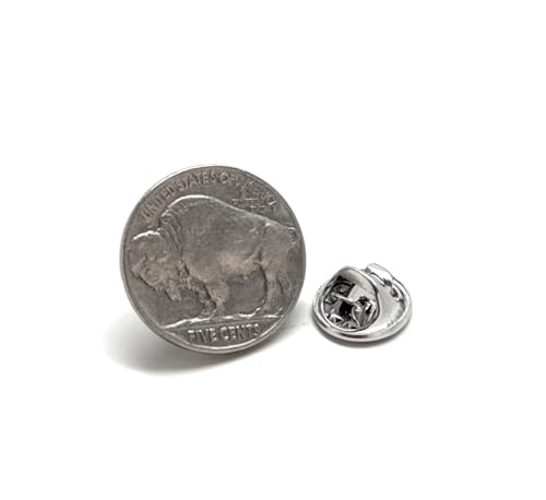Pristine Buffalo Nickel Lapel Pin