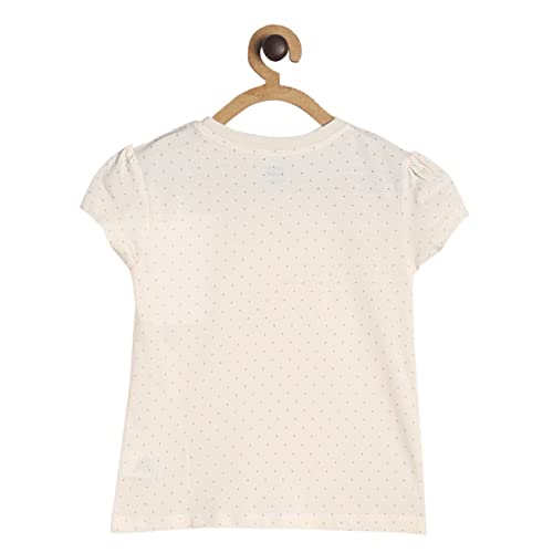 Image of miniklub Light Pink Printed Round-Neck Regular Top