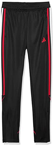 Adidas Girls' Tiro Pants, Black/Team Power Red, Medium #TOP9