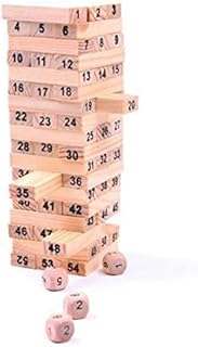 54 قطعة من بوسيدينج، العاب بازل خشبية عالية البناء مكدسة عالية البناء مناسبة كهدية للاطفال 09876583 - مع ضمان لمدة عامين للرضا والجودة