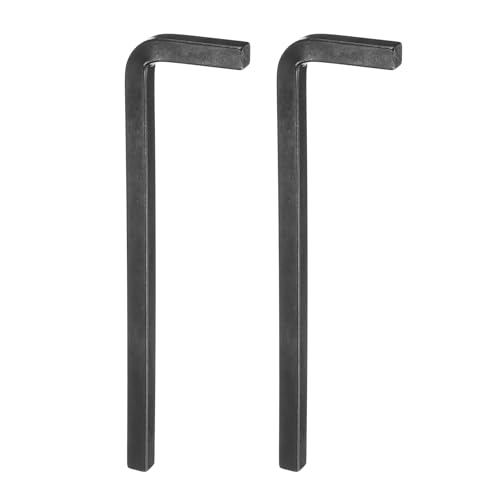 QUARKZMAN 2 Piezas Llave Hexagonal en Forma de L de Cabeza Cuadrada de 9,5 mm de Acero Al Carbono L-Key 4 Puntos Llaves de Perno Métricas Herramienta de Reparación