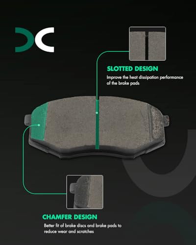 Image of SCITOO D1447-8615 Disc Brake Pads Sets Front Ceramic Brake Pads w /Hardware | 2011-2012 For Hyundai For Tucson 2.0L,2010-2012 For Tucson 2.4L,2011 For Kia For Sportage 2.0L,2011 For Sportage 2.4L