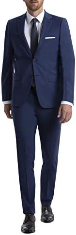 Calvin Klein Skinny Fit Men’s Suit Separates with Performance Stretch Fabric, Blue, 38 Regular