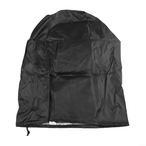Zilimontt Housse de bouteille de gaz imperméable en polyester pour barbecue ou réservoir de propane - Sac de protection anti-poussière avec dessus élastique - Noir - 31 x 59 cm