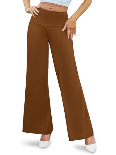 Arolina Women's Stretchy Wide Leg Palazzo Lounge Pants Casual Comfy High Waist Palazzo Pants