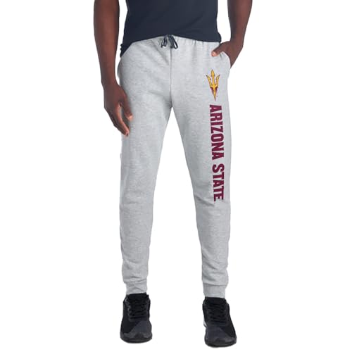 Image of Campus Lab Officially Licensed College Logo Joggers Unisex Men & Women Sweatpants with Pockets Athletic Heather Collection