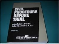 Civil Procedure Before Trial chapters 8-9 B001DOHZ00 Book Cover