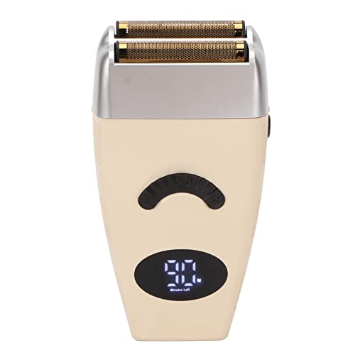 Rasoio per Barba Rasoio a Doppia Lamina Staccabile Rasoio per Capelli Elettrico a Secco e Umido per Uomini Calvi Forniture per Barbiere USB Ricaricabile
