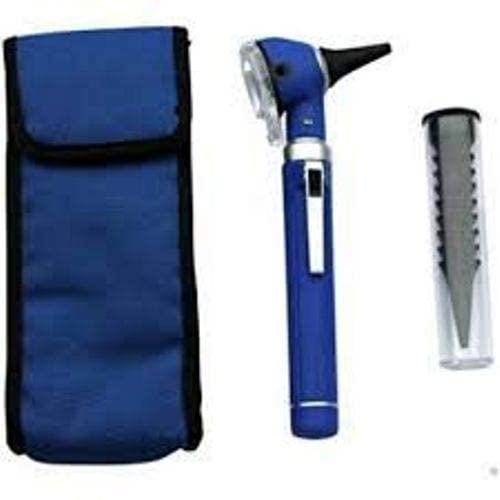 Mini Fiber Optic Otoscope Pocket LED Ear Scope Diagnostic Medical Otoscope for Doctors, Nurses, ENT Professionals - Blue & Black Colour ENEI 365 ; Serve to Excellence