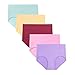 COSOMALL Women's Cotton Panties Lace Trim Briefs Comfort Bikini Underwear Thong Panties Hipster Pack Of 6 (S, Assorted)