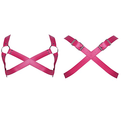 Men's Leather Body Harness Punk Chest Belt Adjustable Gothic Carnival Halloween Christmas Dance Costume Accessories2