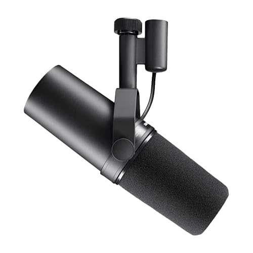 Shuer SM7B Dynamisches Gesangsmikrofon für Broadcast, Podcast & Recording, XLR-Studiomikrofon für Musik & Sprache, Großer Frequenzbereich, Robuste Konstruktion, Abnehmbarer Windschutz - Schwarz