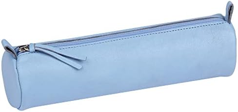 Clairefontaine 410159C Piórnik skórzany okrągły Ø 5,5 x 22 cm 1 szt. niebieski
