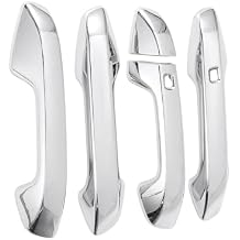 Exterior Door Handle Cover Trim for KIA Forte 2019-2023 for Kia K3 Cerato 2019-2024 Door Handle Cover Silver Tone ABS 1 Set