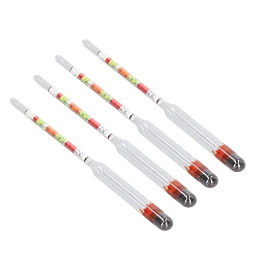 Hydrometer-Messgerät, Drei Skala, Hydrometer, Brau- und Ausrüstungskonzentration für Alkohol-Set, Glastester, Hydrometer
