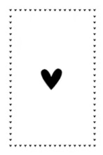 Impression sur toile minimaliste cœur d'amour noir et blanc XBTYKPB art mural 80x110cm - 7