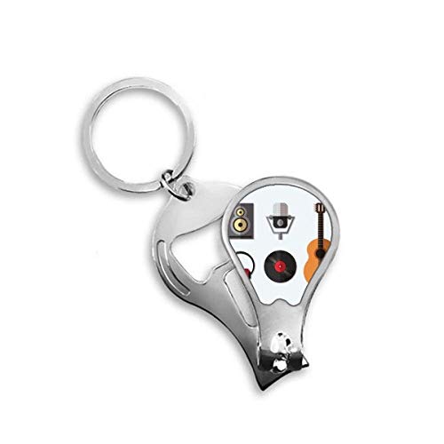 Clipper Coupe-ongles Musique Guitare Casque pour Soin des Ongles au Quotidien