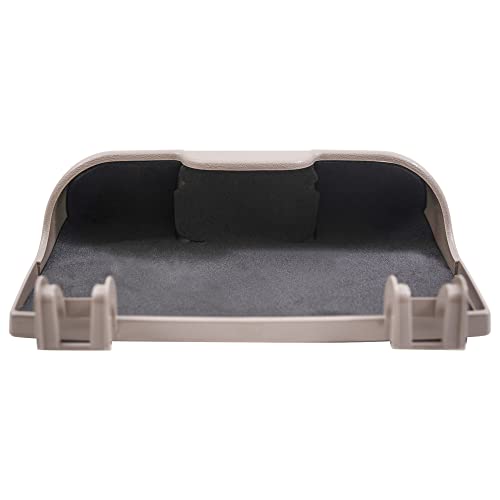 Brock Replacement Overhead Console Sunglasses Holder Box Tan Storage Bin Compatible With 2002-2007 F250 F350 F450 Super Duty Pickup Truck W/Out Sunroof 2C3Z 7811586 Baa #TOP5