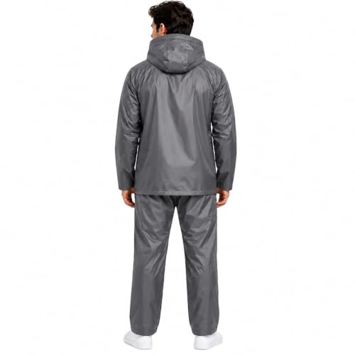 Image of Romano nx Men's 100% Waterproof Raincoat, Hooded, Reversible Double Layer, 3 Years Warranty