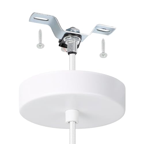 Eglo Lampada Sospensione Brenda, Bianco/Nichel Satinato - 4