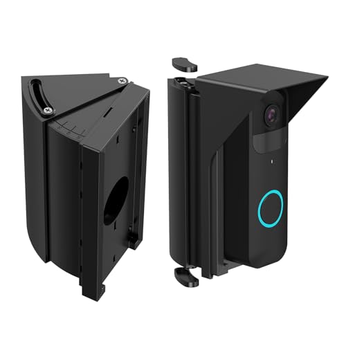 OLAIKE Waterproof Adiustable Angle Mount for B-link Video Doorbell, Nest Doorbell(Wired), Video Doorbell Wired/Pro/ Pro 2/4/3/3 Plus/2nd Gen (2020 release)/2/1, Expand View Area 30 to 60 Degree, Black