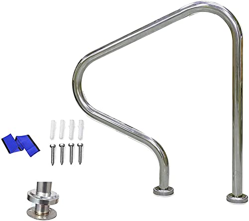 Barandales para escaleras de piscina de acero inoxidable miniatura 1
